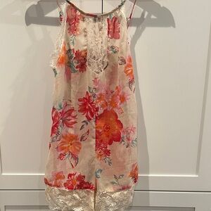 Band of Gypsies Floral Lace Trim Top